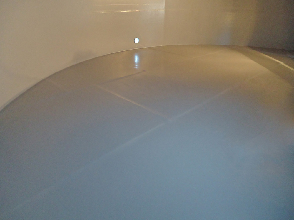 Fuelvac® final process coating on tank floor